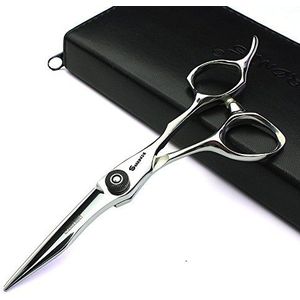 Japan 440 Stalen Schaar Professionele Kappers Schaar Voor Kapper Dunner Haar Schaar 5.5"" (5.5"" Platte Shear-AB)