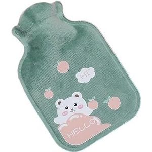 Warmwaterkruik 1 stuks buikwarmers warmwaterkruik rubberen zak cartoon warm ontspannend veilig warmte koud grote pluche doek warmwaterzak warmwaterzak (C)