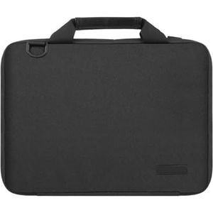 WLTYSM Laptop Tas Aktetas Crossbody Laptop Tas Waterdichte Notebook Case Sleeve Laptop Tote Bag, Zwart, 13 -14 inch