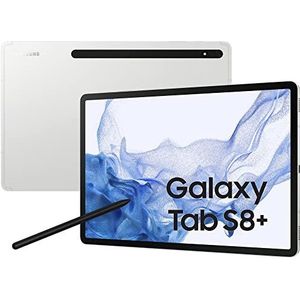 Samsung Galaxy Tab S8+ WiFi SM-X800 128 GB 31,5 cm (12.4") Qualcomm Snapdragon 8 GB Wi-Fi 6 (802.11ax) Android 12 Zilver