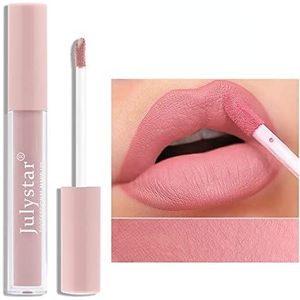 INTEROOKIE Matte Lipstick Lipgloss Non Stick, Langdurige Lip Stain Vloeibare Lipstick, Non-transfer Lip Colour Make-up, Lip Tint voor Vrouwen (02#)