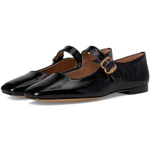 Sam Edelman Women's Michaela Mary Jane Flat, Black Patent Leather, 11