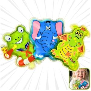 LisaCare Koelpads voor kinderen, set van 3, koud warm kompres