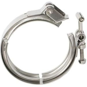 V-bandklem, V-bandklem for uitlaat RVS 304, meerdere maten, geen flenzen(4.0 Inch)