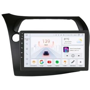 Android autoradio voor Honda Civic Hatchback 2006-2011, 9 inch touchscreen autoradio Autoaccessoires met GPS Bluetooth FM RDS HiFi WiFi(F1 1+32G)