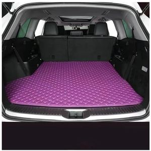 Kofferbakbeschermer Lederen Kofferbakmat Voor Hyundai Voor Palisade 2021-2023 Volledige Dekking Auto-interieuraccessoires Antislip Waterdicht Auto Kofferbakmatten(Paars)