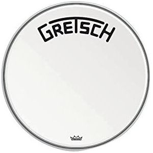 Gretsch Bassdrum head, Bassdrum vel, Ambassador white coated 26"", GRDHCW26B
