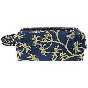 Draagbare Travel Cosmetische Zakken, Borstel Pouch met Draaghandvat, Kettingen Anker Tote Toilettas Accessoires Organizer voor Vrouwen Meisjes, Multi kleuren 03, 8.2x3.1x3.5 in/21x8x9 cm,