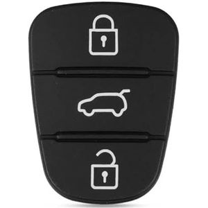 Autosleutel Hoesje 3 Knoppen Afstandsbediening Autosleutel Shell Fob Rubber Pad Voor Hyundai Voor Solaris Voor Accent Voor Tucson L10 L20 L30 IX35 Sleutel Case Autosleutel beschermhoes(2)