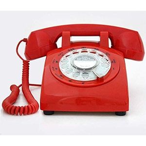 Telefoon Thuistelefoon Draaiknop Telefoon/retro-stijl telefoon Vintage telefoon Ouderwetse Klassieke draaitelefoon Draaiende retro-telefoon Antieke thuiskantoor Hotel Vaste vaste lijn Metalen bel (K