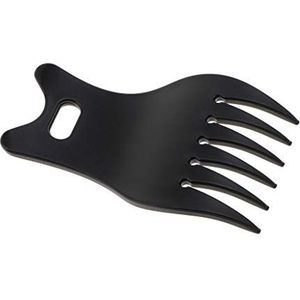 Professionele Plastic Brede Tand Vette Haar Kam Styling Haar Lift Kammen Zwart