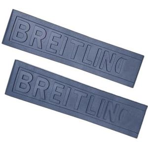 INSTR Voor Breitling DIVER PRO rubberen band Horlogebanden zonder gesp (Color : 153s Blue, Size : 22mm Without buckle)
