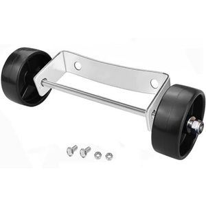 Pesfehhy Universele Patio Heater Wheel Kit - RVS Zilveren Beugel + Zwarte, Patio Tall Propane Gas Patio Heater Wheel