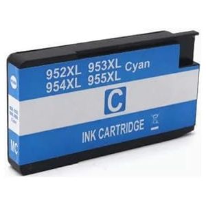 952XL 953XL 954XL 955XL Inktcartridge Compatibel for H-/P Officejet Pro 7720 7730 7740 8210 8218 8710 8715 8718 8720 8730 8740(1 Cyan)