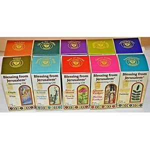 Lot's van 10 x Zalfolie 12 ml EIN Gedi uit Heilige Land Jeruzalem Grote Voordeelverpakking (10 flessen)