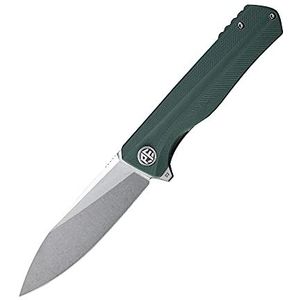Petrified fish PF818 Vouwmes 3.54 inch D2 Staal Blade G10 Handvat Vouwen Zakmes voor Camping Outdoor EDC (Green Stonewashed)