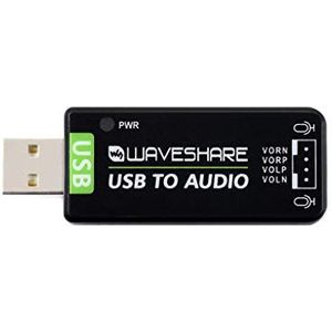 USB-geluidskaart USB-audiomodule voor Raspberry Pi/Jetson Nano,Driver-Free, Externe Audio Converter, Ondersteuning voor opname en afspelen