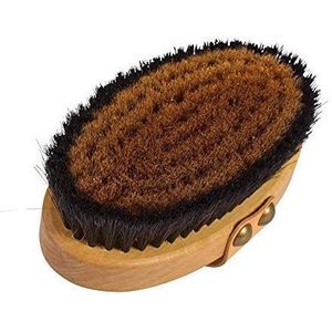 Energie/Ionisch Droog Lichaam en Massageborstel met fijne Bronzen Varkenshaar gemaakt in Duitsland, creëert zuurstof op uw huid, droge Borstelborstel Exfoliëren B