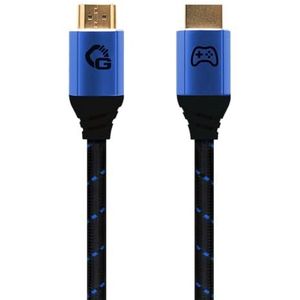 OEHLBACH GAMING New Game Blue HDMI 2.1b-kabel, Ultra High Speed gecertificeerd, 8K @60Hz, eARC, ALLM, VRR, DSC, compatibel met PS5, Xbox Series X/S, Nintendo Switch, pc, zwart, 1 stuks
