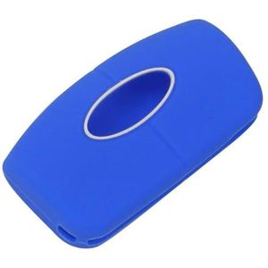 Afstandsbediening Autosleutel Siliconen Hoes Case voor Focus Fiesta C Max Ka-darkblue