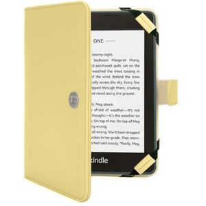 TECHGEAR GEEL Kindle PU-lederen foliohoesje met magnetische sluiting gemaakt voor Amazon Kindle eReaders 12e - 4e generatie (2024-2011) & Kindle Paperwhite met 6 inch scherm