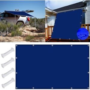 Waterdicht Rechthoek ​Zonnescherm Zeil 3 x 3.8 m Waterdicht Inkijkbescherming Planten Kasafdekking voor Serre Kippenhok Tomaten Planten, Marineblauw