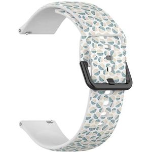 RYANUKA Compatibel met Fossil Gen 5 Carlyle/Julianna/Garrett HR, Q Explorist Gen 4/3, Sport 43 mm, Gen 5E 44 mm, (bal) 22 mm zachte siliconen sportband armband band