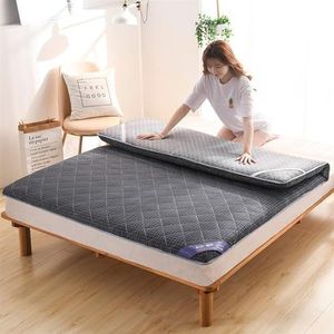 Tatami vloermat, bedmatras, ademende Japanse futon, dikke zachte matrastopper, opvouwbare gewatteerde matrasbeschermer, dikte 5 cm (kleur: F, maat: 90 x 200 cm)