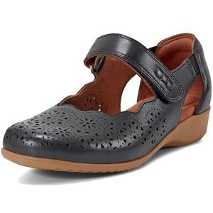 Cobb Hill Rully Mary Jane Flat voor dames, Zwart leder, 41 EU