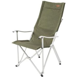 Relaxstoel Outdoor Draagbare Klapstoel Camping Vissen Rugleuning Kruk Aluminium Vrije tijd Strandstoel (Color : Long khaki)