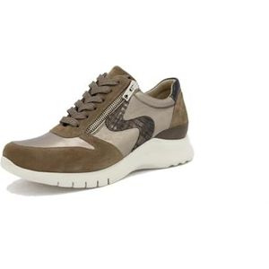 PieSanto - 245705 sneakers van suède, taupe voor dames, Taupe 37156, 37 EU