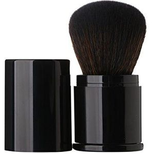 Premium intrekbare Kabuki make-upborstel - Aguder Blush Borstels Geweldig voor het mengen van vloeistof, crème, minerale cosmetica of doorschijnend poeder, zwart