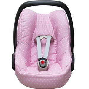 Blausberg baby hoes voor de Maxi Cosi Pebble babyschaal in roze met sterren