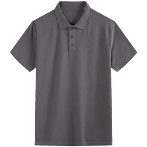 Dvbfufv Heren Mode Polo's Shirt Tops Mannen Losse Korte Mouw Comfortabele Shirts Mannen Plus Size Pocket T-shirt, Grijs, XL