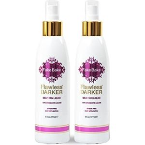 Fake Bake Flawless Darker - Luxe Dieper Brons - Self Tan Liquid & Professional Mitt - 6 oz - Set van 2 door Flawless Darker