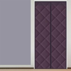 Magnetisch thermisch geïsoleerd deurgordijn deurgordijn katoen huishouden magnetisch dubbele deur verdikt deurgordijn koude geluidsisolatie warmtebehoud koud (kleur: B, maat: B80 cm x H 200 cm)