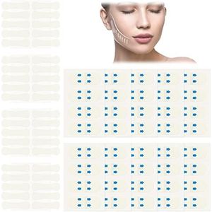 80 stuks facelift-stickers, zelfklevend, dubbele kinlift, V-vormige facelift-stickers, ultradun, facelift-plakband, verstevigende huid, make-up facelift gereedschap