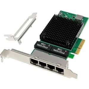 Goufride I340-T4 PCI-E X4 Gigabit Server netwerkkaart 4-poorts RJ45 PCI Express X Gen 2.1 5GT/S 82580EB server NIC