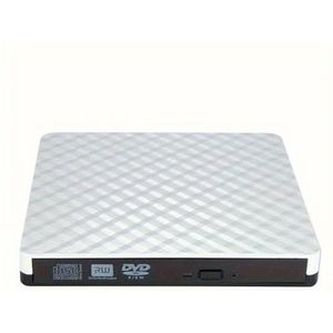 USB3.0 & USB-C externe CD DVD-drive Hoge snelheid gegevensoverdracht & afspeelmogelijkheden Optische schijfdrive for laptops, desktops(MBUSD-700DH-CL-6M)