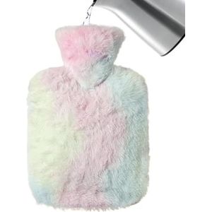 szaluyk Warmwaterzak - 1000 ml warmwaterzak verwarmde fles, voetwarmer, kleine warmwaterkruik met grote capaciteit en stoffen hoes voor de winter