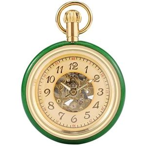 Zakhorloge - Vintage Heren Dames Hanger Ketting Horloge Glas Cabochon Quartz Zakhorloge (Kleur: A, Maat: 4.8cm)