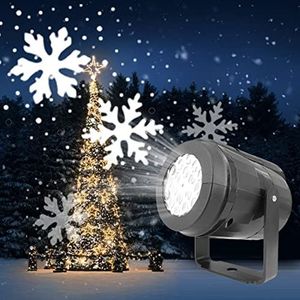 Sneeuwval Licht Projector, Buiten Sneeuwvlok Led-verlichting Sneeuwvlok Licht Sneeuwval Projector Beweeg Sneeuw Buiten Binnen Tuin Sneeuw Projectie Lichten Kerstdecoratie