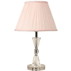 Tafellampen Kristal Bureaulamp Slaapkamer Nachtkastje Lamp Europese Minimalistische Moderne Creatieve Mode Studie Lamp Decoratieve Bureaulamp Nachtkastje Lamp (Color : Rosa, Size : Remote switch)