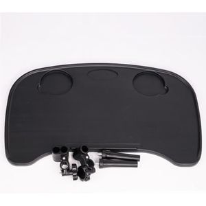 PP-Vic Rolstoeltafel - Verwijderbare Rolstoeltafel, Schootbord, Eethulpmiddel, Verwijderbare Tafel Met Bekerhouder, Draagbare Rolstoeltijdschriftentafel Voor Ouderen Om Te Eten En Te Lezen,zwart