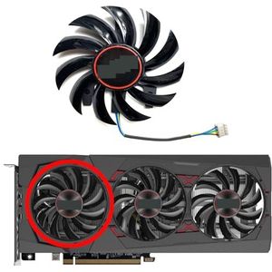 Vervangende ventilator voor SAPPHIRE voor Radeon RX5600XT 6GB PULSE PRO OC grafische kaart(Left fan)