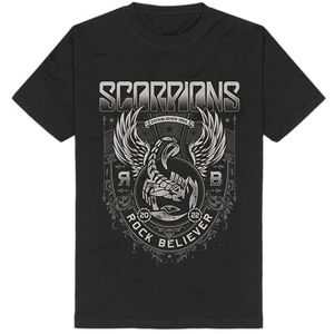 Scorpions Rock Believer Ornaments T-shirt zwart L 100% katoen Band merch, Bands