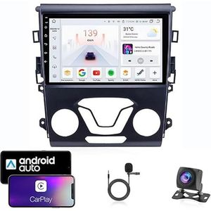 Android 13 Dubbel Din Auto Stereo Touchscreen Auto Stereo Voor Mondeo 5 2014-2019 Met Bluetooth GPS Navigatie WiFi FM Radio USB/SWC/Plug en Play Ondersteuning Carplay&Android Auto(4 Core Wifi 1G+16G)