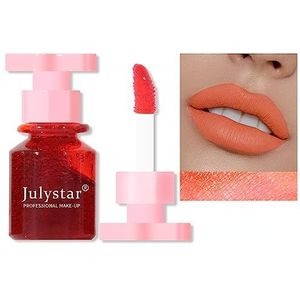 INTEROOKIE 6-kleuren lipgloss set met hydraterende lipkleuring, langhoudende kleur en cup-proof formule (02#)