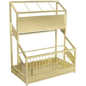 Paraplubak Paraplustandaard Metalen Paraplubak Met Waterbak Vrijstaande Rekorganisator Vrijstaande Parapluhouder Voor Halkantoor Parapluhouder Parasolhouder (Color : Gold, Size : 30 * 93cm