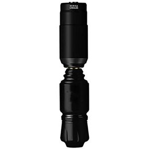 Mini Raket Tattoo Machine Set Japan Motor Draadloze Tattoo Voeding RCA Interface Rotary Tattoo Pen Kit (Color : Black set)